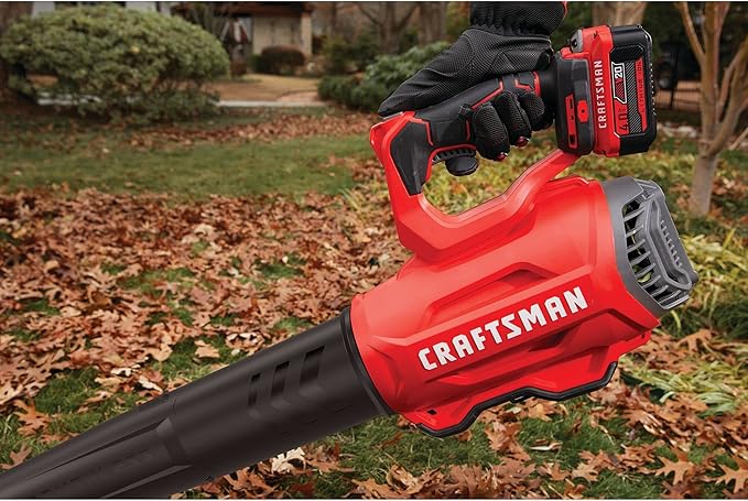 CRAFTSMAN CMCBL720B V20* Cordless Axial Leaf Blower, Brushless (Tool Only) Red - LeafyLoom