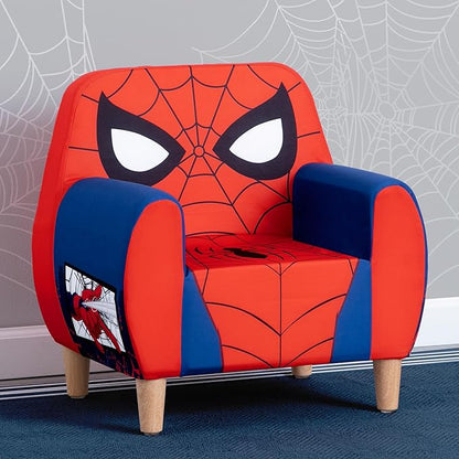 Delta Children Marvel Spider Man Foam Chair for Kids, Red - LeafyLoom