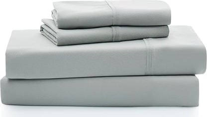 UGG 11825 Alahna Full Bed Sheets and Pillowcases 4-Piece Set Sleep in Luxury Machine Washable Deep Pockets Wrinkle-Resistant Breathable Cozy Comfort Silky Cooling Sheets, Full, Mineral - LeafyLoom