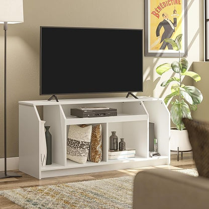 Ameriwood Home The Loft Stand for TVs up to 59", White - LeafyLoom