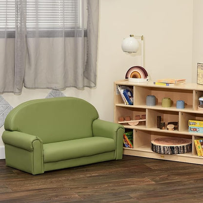 Children's Factory As We Grow Toddler Sofa, Flexible Seating for Daycare or Preschool, Kids Reading Couch, Playroom Furniture, Sage - LeafyLoom