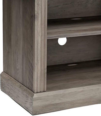 Rockpoint 70inch Classical TV Stand Storage Media Console Entertainment Center for TVs up to 80,Grey Wash - LeafyLoom