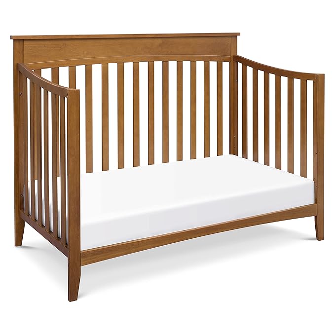 DaVinci Grove 4-in-1 Convertible Crib in Chestnut, Greenguard Gold Certified - LeafyLoom