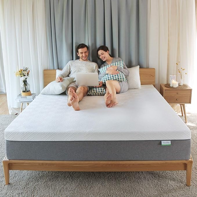 Novilla Mattress California King, 10 Inch Gel Memory Foam Cal King Mattress for Cool Night & Pressure Relief, Medium Plush Bed Mattress, Bliss - LeafyLoom