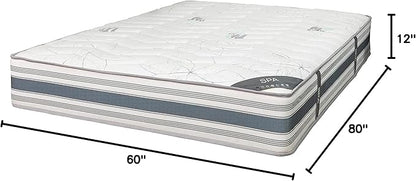 Ottomanson 12" Queen Mattress in a Box Made in USA, Firm Mattress, Hybrid Mattress Cool Improved Airflow with Edge to Edge Pocket Coil, Bed in A Box, Ottopedic - LeafyLoom