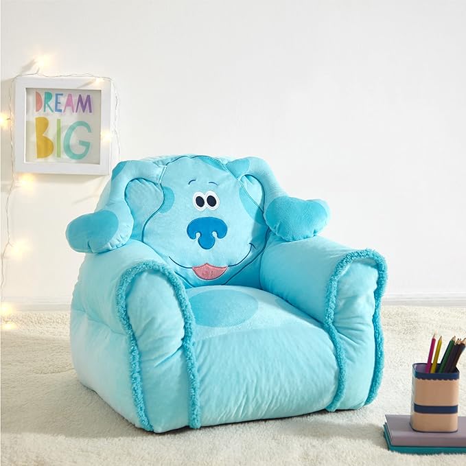 Idea Nuova Blues Clues Bean Bag Sofa Chair Polyester Large - LeafyLoom