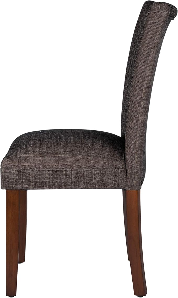 HomePop Classic Parsons Dining Chair, Single Pack, Textured Brown - LeafyLoom