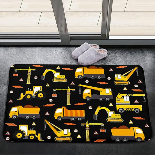 Car Track Rug Construction Play Mat Car Rug for Boys Room Kids Rugs for Playroom Construction Mat for Kids Car Rug for Boys Room Construction Decor for Boys Room,Black 2'×3' - LeafyLoom