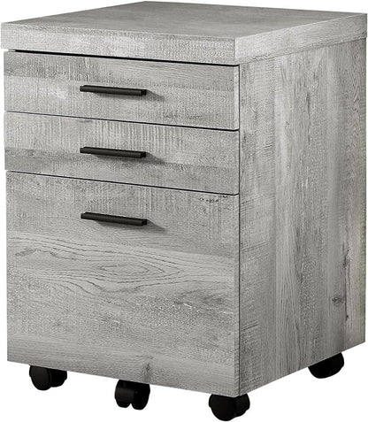 Monarch Specialties I 7401 File Cabinet, Rolling Mobile, Storage Drawers, Printer Stand, Office, Work, Laminate, Grey, Contemporary, Modern - LeafyLoom