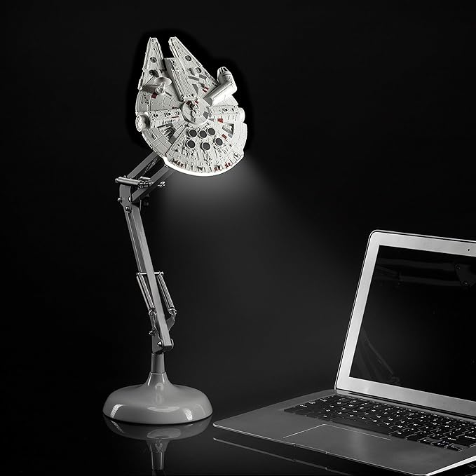 Paladone Millennium Falcon Posable Desk Lamp - Officially Licensed Disney Star Wars Merchandise - Star Wars Light Decor and Gifts for Men - LeafyLoom