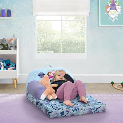 Delta Children Cozee Buddy Flip-Out Kids Chair, Disney Frozen - LeafyLoom