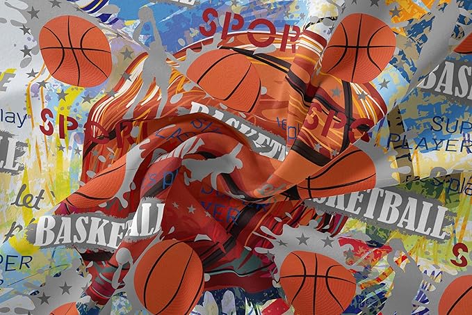 Tailor Shop Basketball Comforter Sets Full Size,Kids Bedding Sets for Boys,Basketball Bedding Sets for Boys Teens,Sport Comforter Sets with 1 Comforter 2 Pillowcases………… Pillowcases… - LeafyLoom