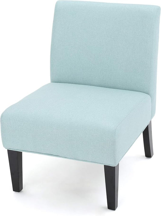 Christopher Knight Home Kassi Fabric Accent Chair, Light Blue - LeafyLoom