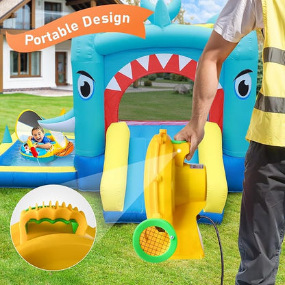 370W 0.5HP Air Blower: Bounce House Blower - Commercial Electric Blower for Inflatables - Work for Bouncy Castle Jump Slides Water slides Inflatable Arch - LeafyLoom