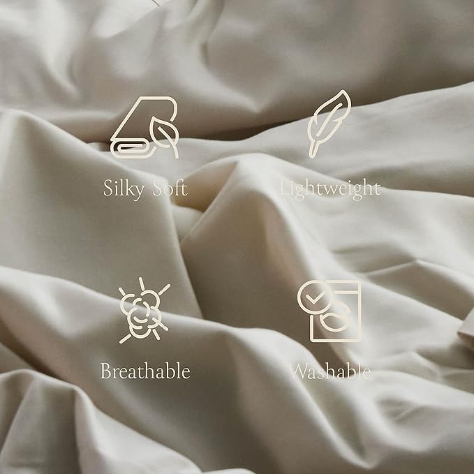 BELADOR Silky Soft Queen Sheet Set - 6 Piece Bed Sheets for Queen Size Bed, Secure-Fit Deep Pocket Sheets with Elastic, Breathable Hotel Sheets & Pillowcase Set, Wrinkle Free Oeko-Tex Sheets - LeafyLoom