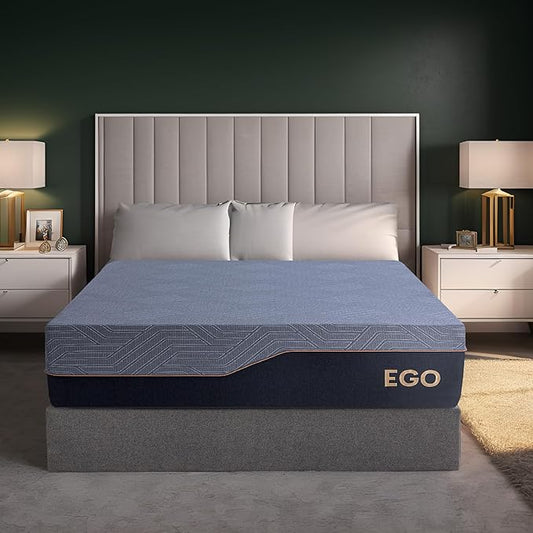 EGOHOME 14 Inch Twin XL Mattress, Copper Gel Memory Foam Mattress for Pain Relief, Therapeutic Mattress in a Box, CertiPUR-US Certified, Fiberglass Free Medium Mattress, Black - LeafyLoom