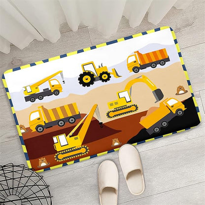 Construction Rugs for Boys Room Car Rug for Boys Room Car Rug Play Mat Kids Rugs for Playroom Car Play Mat Car Rugs for Kids Construction Decor for Boys Room 2'×3' - LeafyLoom