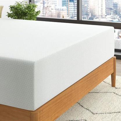 ZINUS 12 Inch Green Tea Memory Foam Mattress, Full, Fiberglass Free, Patented Custom Contour Support, Sturdy Base Foam, CertiPUR-US Certified, Mattress in A Box, White - LeafyLoom