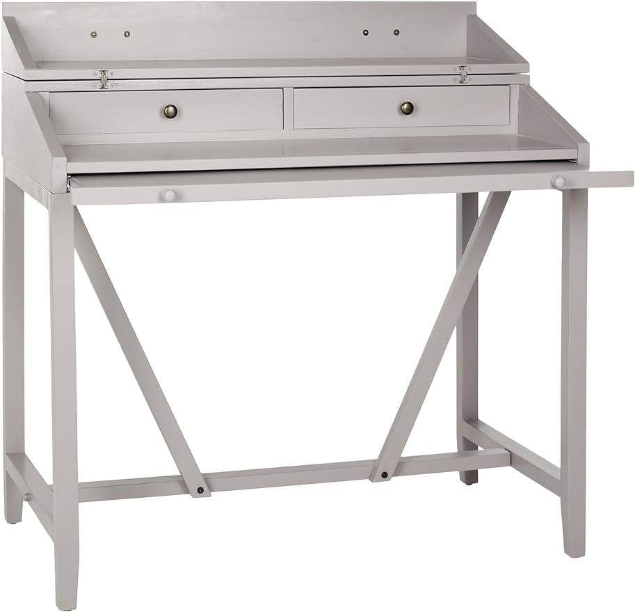 Safavieh American Homes Collection Wyatt Grey Writing Desk - LeafyLoom