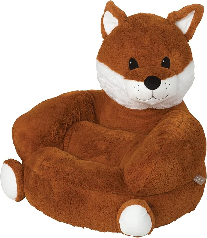 Trend Lab Fox Toddler Chair Plush Character Kids Chair Comfy Furniture Pillow Chair for Boys and Girls, 21 x 19 x 19 inches - LeafyLoom