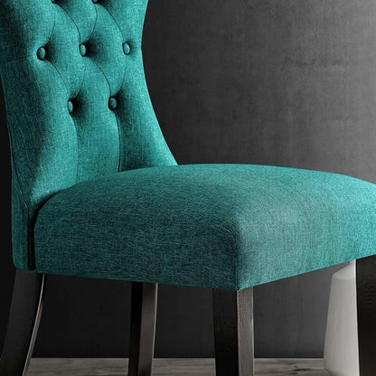 Modway Silhouette Chair, Teal 24.5 x 18 x 36 - LeafyLoom