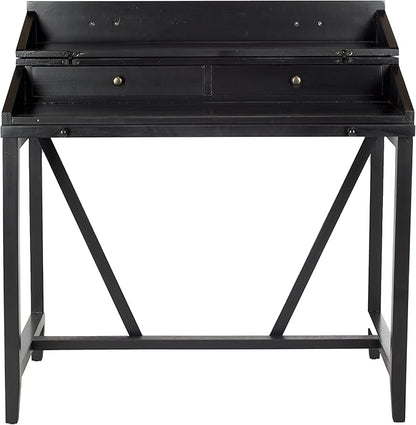 Safavieh American Homes Collection Wyatt Black Writing Desk - LeafyLoom