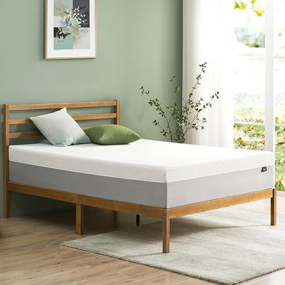 ZINUS 10 Inch Green Tea Essential Memory Foam Mattress [New Version], Twin, Fiberglass Free, Medium Feel, Breathable Airflow Memory Foam, Certified Safe Foams & Fabric, Mattress in A Box - LeafyLoom