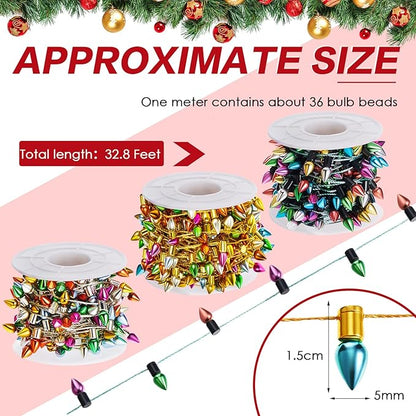 Tuanse 590 Inch Christmas Lights Miniature String Light Accessories Fake Light String Fairy Lights 3 Pieces Christmas Decoration for Xmas Furniture Accessories Tuanse