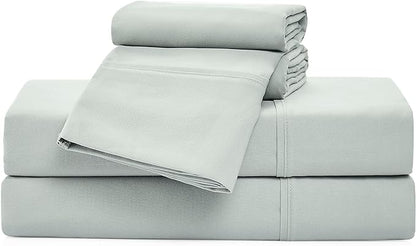 UGG 33609 Alahna Full XL Bed Sheets and Pillowcases 4-Piece Set Sleep in Luxury Machine Washable Deep Pockets Wrinkle-Resistant Breathable Cozy Comfort Silky Cooling Sheets, Full XL, Mineral - LeafyLoom