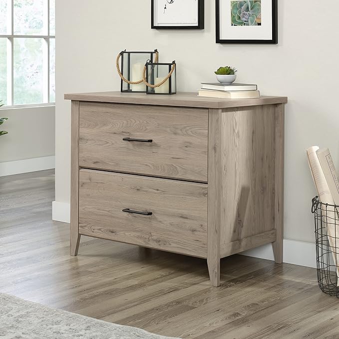 Sauder Summit Station 2-Drawer Lateral File Cabinet, L: 33.86" x W: 20.87" x H: 29.02", Laurel Oak - LeafyLoom