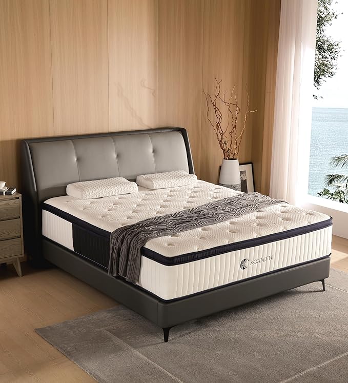 Full Size Mattresses,10 Inch Hybrid Full Mattress in a Box with Memory Foam & Individual Pocket Spring for Edge Support,Pressure Relief,Medium Firm White Full Mattress,CertiPUR-US. - LeafyLoom