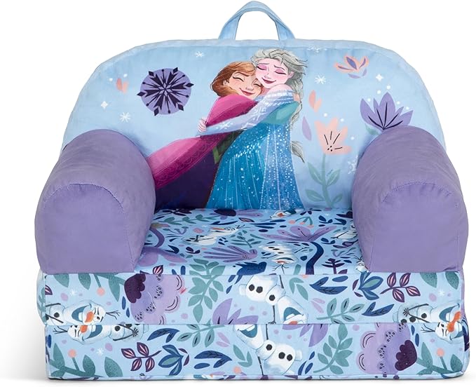 Delta Children Cozee Buddy Flip-Out Kids Chair, Disney Frozen - LeafyLoom