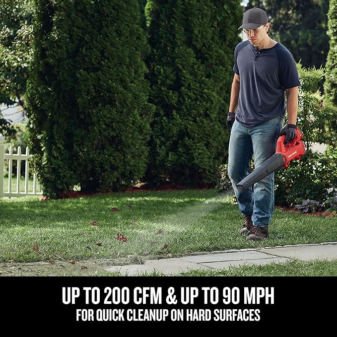 CRAFTSMAN V20 Cordless Leaf Blower, Hard Surface Blower, Bare Tool Only (CMCBL710B) - LeafyLoom