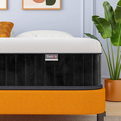 Twin Mattress, 10 Inch Memory Foam Single Bed Mattress with Innerspring Hybrid Mattress in a Box Pressure Relief & Supportive Twin Size Mattress - LeafyLoom