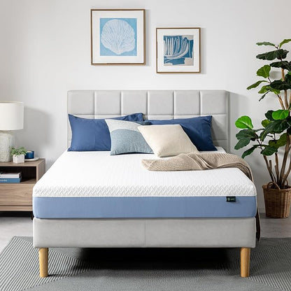 ZINUS 8 Inch Cooling Essential Memory Foam Mattress [New Version], Full, Fiberglass Free, Medium Feel, Cooling Airflow Memory Foam, Certified Safe Foams & Fabric, Mattress in A Box - LeafyLoom