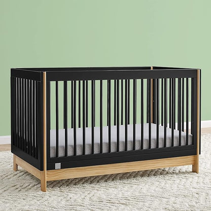 GAP babyGap Tate 4-in-1 Convertible Crib - Greenguard Gold Certified, Ebony/Natural - LeafyLoom