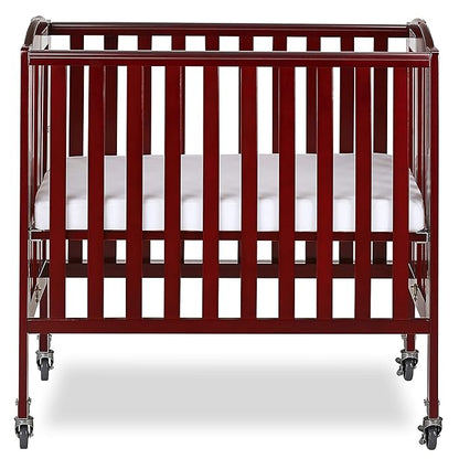 3-in-1 Folding Portable Crib, Cherry, Large - LeafyLoom