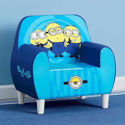 Delta Children Minions Foam Chair for Kids, Blue - LeafyLoom