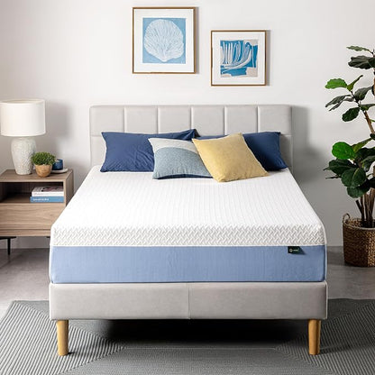 ZINUS 12 Inch Cooling Essential Memory Foam Mattress [New Version], Twin, Fiberglass Free, Medium Feel, Cooling Airflow Memory Foam, Certified Safe Foams & Fabric, Mattress in A Box - LeafyLoom