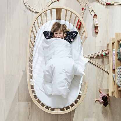 Stokke Sleepi Bed Extension, White - Convert Sleepi Mini Crib Into Sleepi Bed - Suitable for Children Up to 3 Years - Mattress Sold Separately - Extends Bed to 50 Inches - LeafyLoom