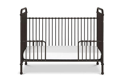 Namesake Abigail 3-in-1 Convertible Metal Crib in Vintage Iron, Greenguard Gold Certified - LeafyLoom