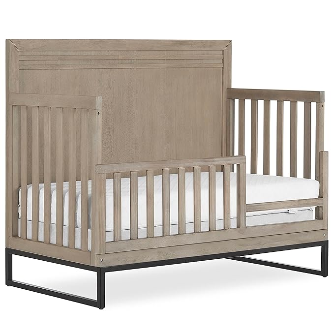 Evolur Kyoto Convertible Crib Toddler Guard Rail I Full Assembly I Lasting Quality - LeafyLoom