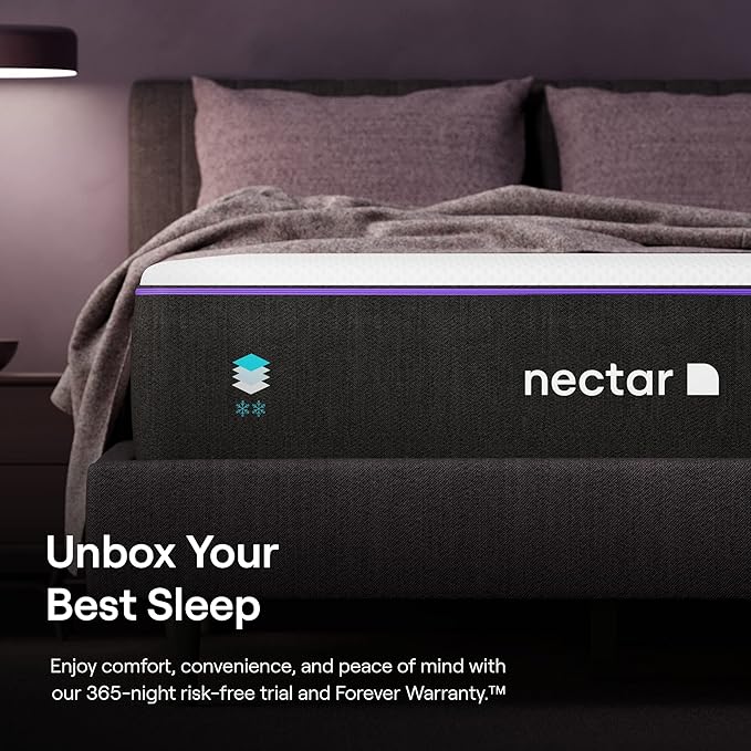 Nectar Premier Twin Mattress 13" - Medium Firm Gel Memory Foam Mattress - 5 Layers of Comfort - Dual Action Cooling Tech - 365-Night Trial - Forever Warranty,White - LeafyLoom