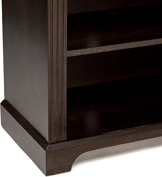 Rockpoint 70inch Modern TV Stand Storage Media Console Entertainment Center for TVs up to 80,Espresso - LeafyLoom