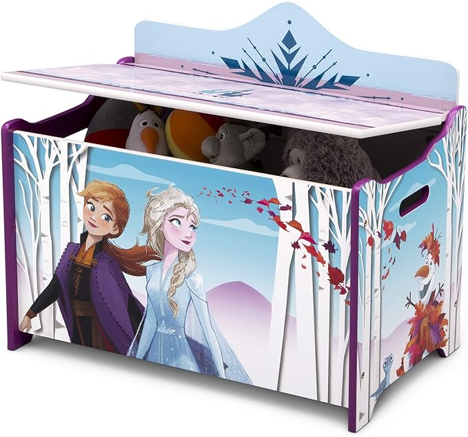 Delta Children Deluxe Toy Box, Disney Frozen II - LeafyLoom