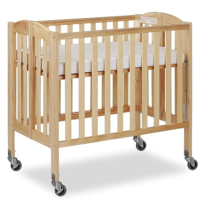 3-in-1 Folding Portable Crib, Natural, Large - LeafyLoom