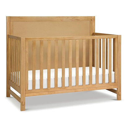 Davinci Margot 4-in-1 Convertible Crib in Honey GREENGUARD Gold Certified - LeafyLoom