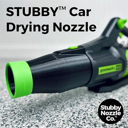 Stubby Car Drying Nozzle for Greenworks 760, 730, 700, 610, 585, 550, 515, & 500 CFM Leaf Blowers - LeafyLoom