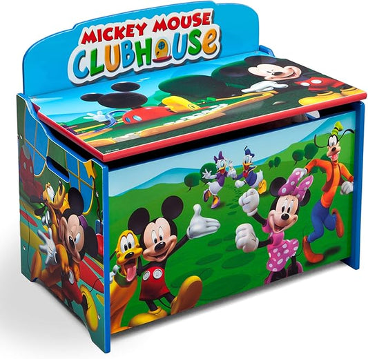 Delta Children Deluxe Toy Box, Disney Mickey Mouse - LeafyLoom