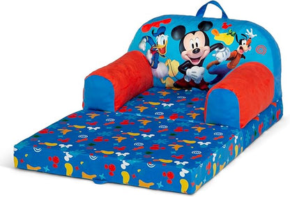 Delta Children Cozee Buddy Flip-Out Kids Chair, Mickey Mouse - LeafyLoom